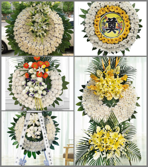 山西晋城沁水县龙港镇西石堂村花圈速递